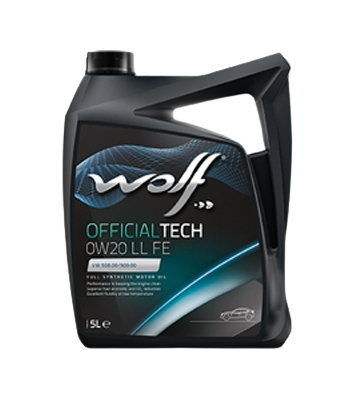 Моторное масло Wolf OfficialTech 0W20 LL-FE, 5л
